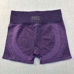Pink Active Victoria's Secret Purple Space Dye Seamless Workout Shorts Medium‎